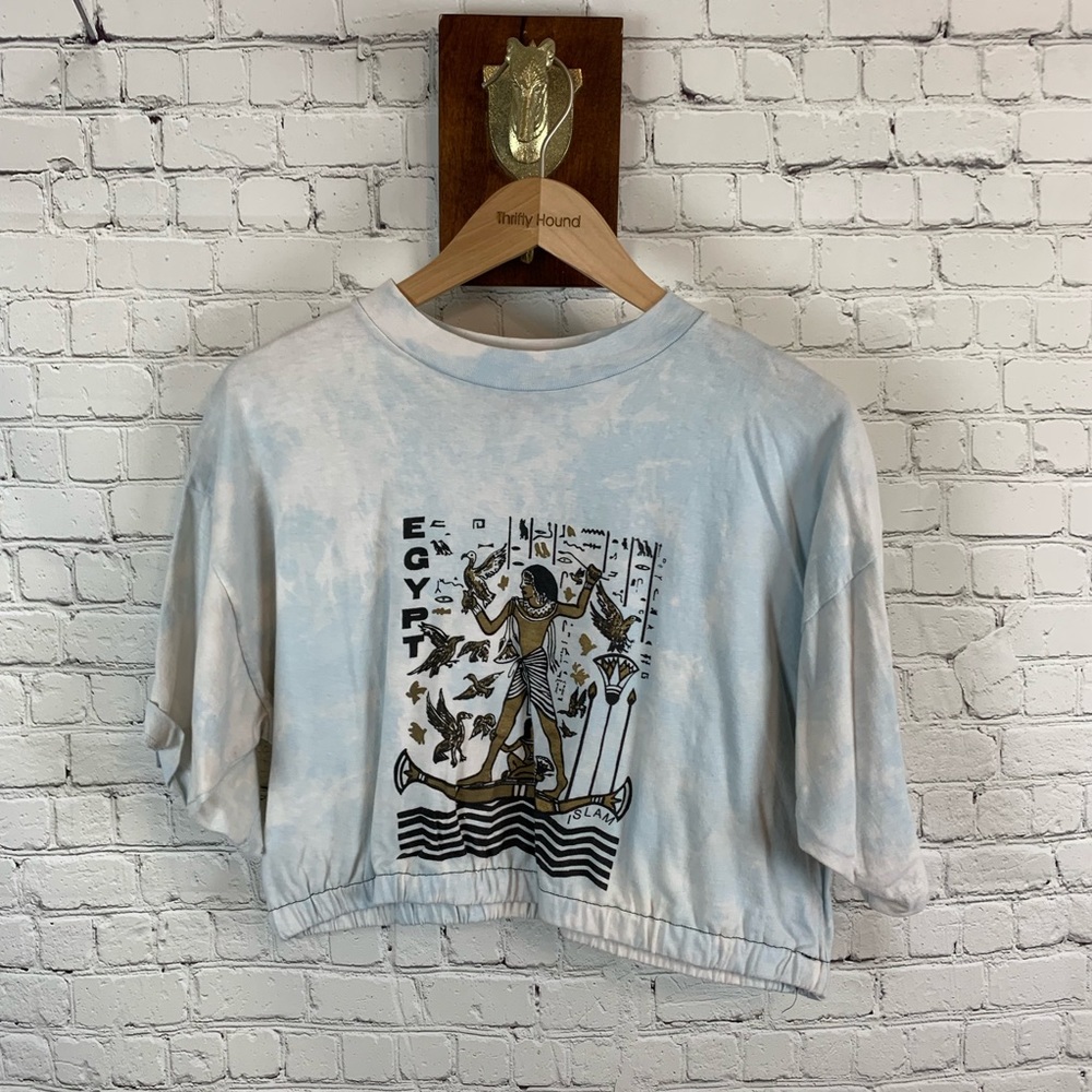 EGYPTIAN bleached crop top with ELASTIC 🌟